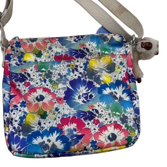 Kipling Crossbody Bag Women's Small Multi-Color Sebastian Flower Bloom Louise - Picture 2 of 10